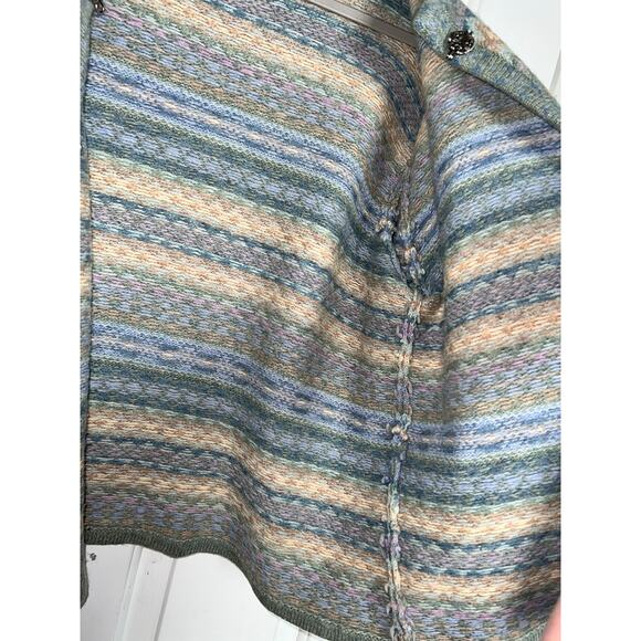 Frost 100% Lambs Wool cardigan sweater with metal fashion clasps - size XL - Picture 8 of 12